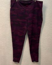 | Red Camouflage Pullon Leggings