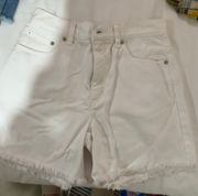 London White Jean shorts