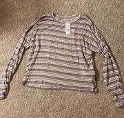 PacSun Striped Long Sleeve Shirt