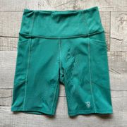 Victoria's Secret VS Essential High-Rise Pocket 7" Bike Shorts Green Pockets XS