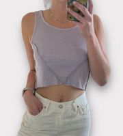 Light Purple Urban Nation Crop Top Tank