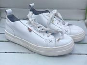 Musse & Cloud Masy White Leather Sneakers Size 10 🤍