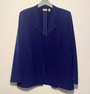 LOGO Lori Goldstein Royal Blue Blazer