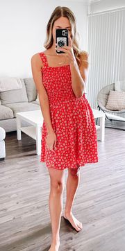 Red Printed Sundress
