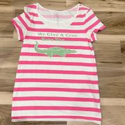 Lilly Pulitzer Save the Crocs Striped Tee Women’s Small