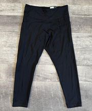 Tek Gear 7/8 Black Active Legging NEW Womens XL High Rise Workout Ultrastretch