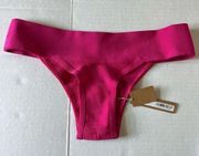 NWT SKIMS Knit Swim Cheeky bikini bottom Magenta Medium