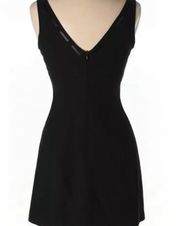 Short Black Cocktail Dress with slit