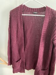 Maroon Cardigan / Sweater