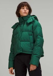 Lululemon Wunder Puff Cropped Jacket In Green