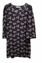 Stella McCartney Silk Leaf Print Shirt Dress Size 40