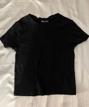 Black baby tee