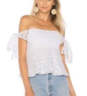 Amora Off Shoulder Eyelet Top