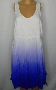 Black Swan Teresa Ombre Dip Dye Mini Tank Dress L