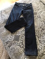 Ava Low-Rise Straight Leg Stretch Jeans Size 25