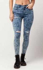 RSQ Manhattan High Rise Womens Ripped Skinny Jeans Size 5