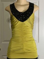 Xoxo Teal black Beaded Dress
tank top sz S