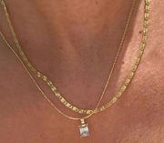 Necklace, Diamond Pendant Necklace, Layered Necklace