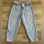 Banana Republic High-Rise Acid Wash Barrel Jean