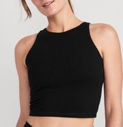 NEW Old Navy Active Light Support PowerChill Longline
Sports Bra in Black Jack