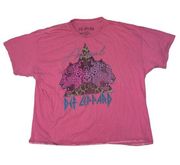 Def Leppard pink green cheetah graphic print T-shirt women’s size 1X/2X