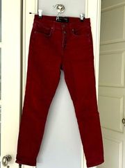 Debbie ankle skinny high rise button fly jeans