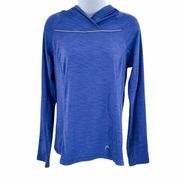 Head Athletic Ruched Back Long Sleeve Hoodie Small