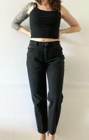 Vintage Lee Riders 90’s High-Wasted Straight Leg Black Denim Jeans Size 4P