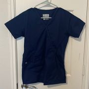 navy scrub top