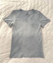 Blue Acid Wash/Tie-Dye Soft Smoothing T-Shirt