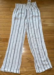 Billabong Wide Leg Striped Beach Casual Comfort Pants