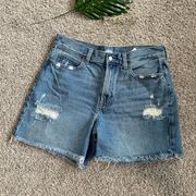 Distressed Denim Short