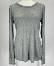 VINCE Silver Sheen Long Sleeve Tee - Small