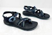 [Chaco's] Sz 9 Z Cloud 2 Z2 Vibram Cross Strap Hiking Outdoors Navy Blue Sandals