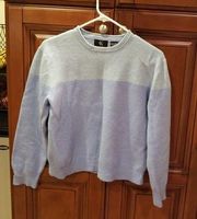 Calvin Klein wool sweater light blue long sleeve top