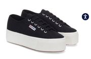 Superga Black  Platform Sneakers