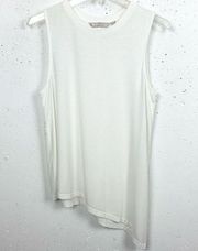 Athleta Cloudlight Asymmetrical Side Tie Tank Top White Size Medium