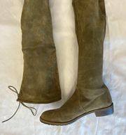 Lowland Over The Knee Boot Loden Green Size 5.5 M **See Photos**