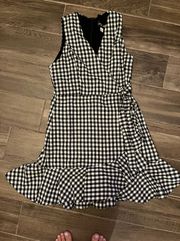 Black And White Checked Dress 