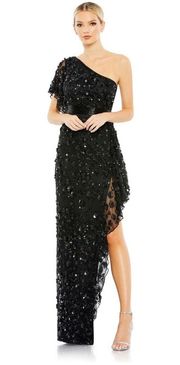 NWT  One Shoulder Embellished Gown