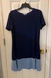 Harper Navy And Light Blue Dress