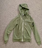 Green Zip-Up Hoodie