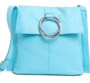 Vince Camuto Livy Large Leather Crossbody Bag - Pool Aqua