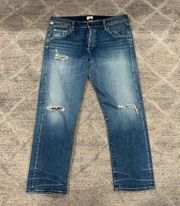 Citizens Of Humanity Emerson Slim Boyfriend Jeans in Studded Stetson Size 32