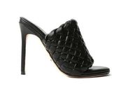 Tony Bianco Kaylee Black Heel 8.5 Shoe Open Toe Leather Cocktail Left Amputee