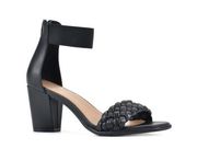 White Mountain Women's Backer Dress Sandals in Black Size 8 MSRP $69