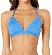 NWT  Scalloped Triangle Bikini Top