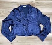 Emory Park Shimmer Blue Top Women’s Small