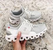 ON Cloud Cloudswift Running Shoe (Women) in Glacier Grey White Size US 9