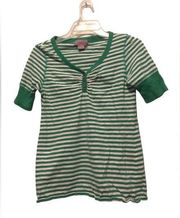 Y2K Mia Modd Stripe Top Size Medium